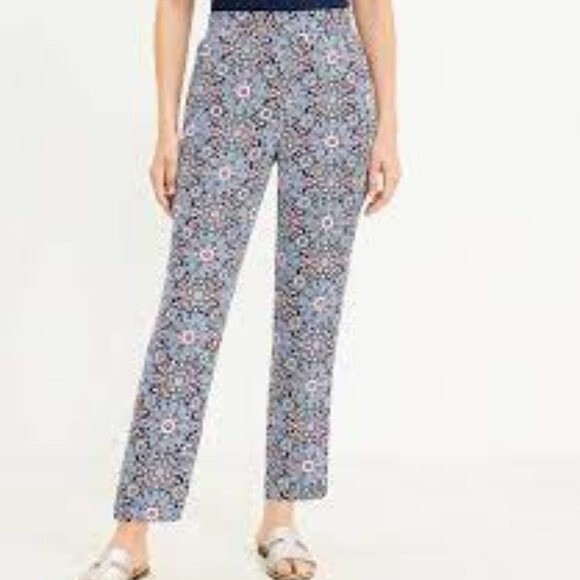 LOFT Fluid Taper Pants in Medallion Medium - Picture 2 of 7